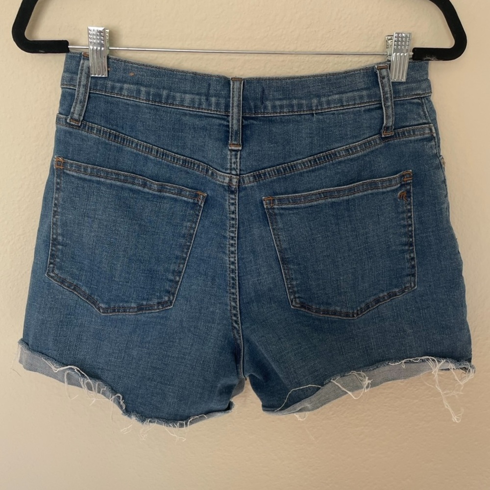 Madewell Denim High Waisted Shorts with Buttons - Picture 2 of 7